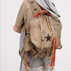 Free People army backpack